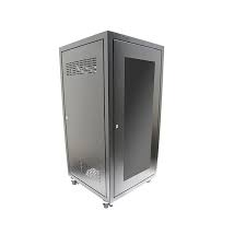 Gabinete de 24RU Piso Nacional Puerta Vidrio - Medidas 1.20x60x80